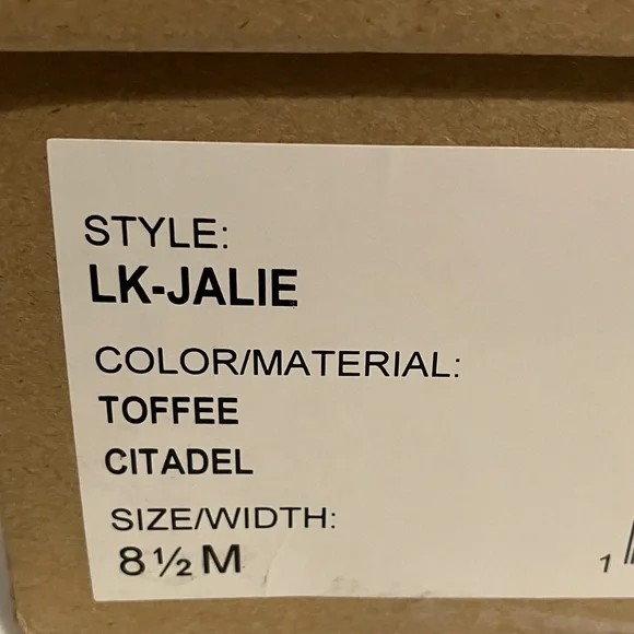 NIB Brown Leather Ankle Boots Lucky Brand Size 8.5 - Picture 9 of 10